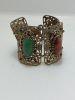 VİNTAGE FİLİGRAN İŞÇİLİKLİ TAŞLI BİLEKLİK