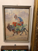 KARELİN MITRICH (VLADIMIR KADULIN) – OSMANLI SOKAK SATICISI SAHNESİ | KAĞIT ÜZERİ SULUBOYA