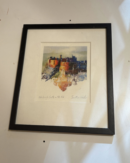 Edinburg Kalesi İmzalı Baskı