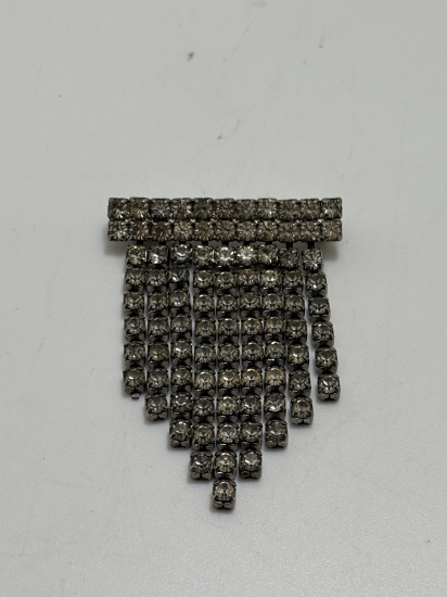 GÜMÜŞ KAPLAMA TAŞLI BROŞ