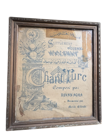 “Chant Turc” – Malûmat Gazetesi Eki Osmanlı Dönemi Nota Baskısı