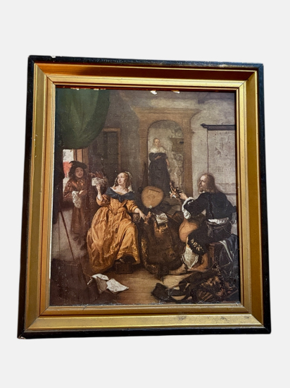  “The Music Lesson” – Gabriel Metsu | Çerçeveli Baskı