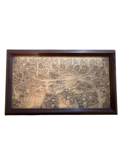 Klasik Çin Üslubunda Peyzaj Manzarası 