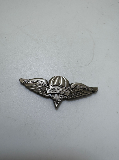 ABD ORDUSU – 5TH QUARTERMASTER DETACHMENT ÖZEL ÜRETİM PARAŞÜTÇÜ ROZETİ