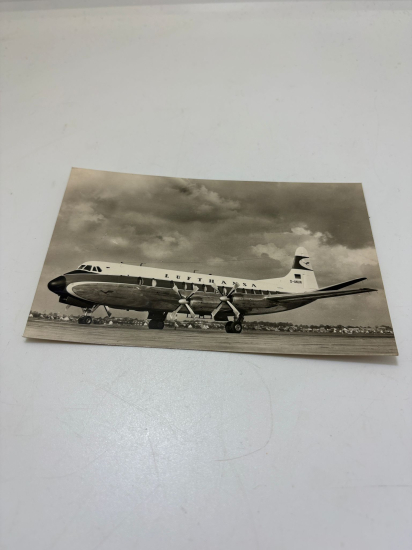 LUFTHANSA “VISCOUNT 814” – ORİJİNAL HAVACILIK KARTPOSTALI