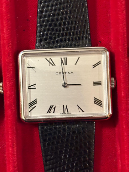 CERTINA SWISS MADE TANK KASA – KURMALI MEKANİK – VINTAGE KOL SAATİ (NOS)