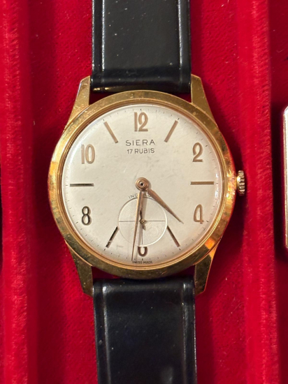 SIERA 17 RUBIS – KURMALI MEKANİK / KÜÇÜK SANİYE / SWISS MADE KOL SAATİ (NOS)