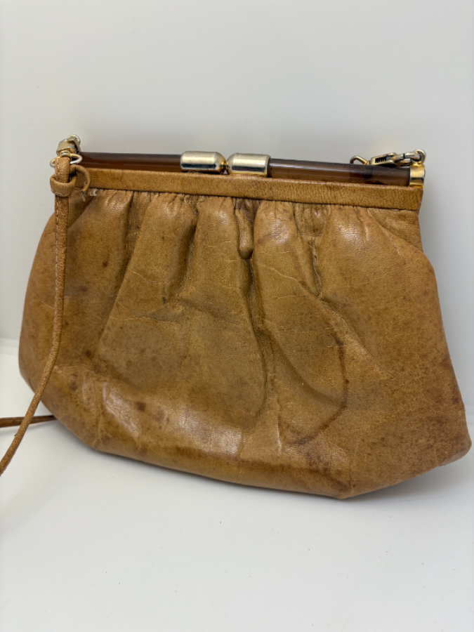 Vintage Gerçek Deri Çanta