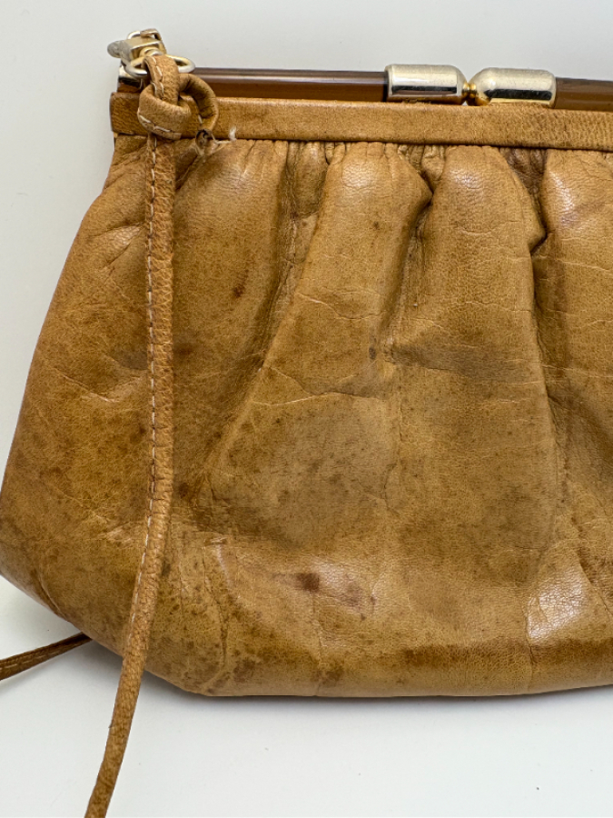 Vintage Gerçek Deri Çanta
