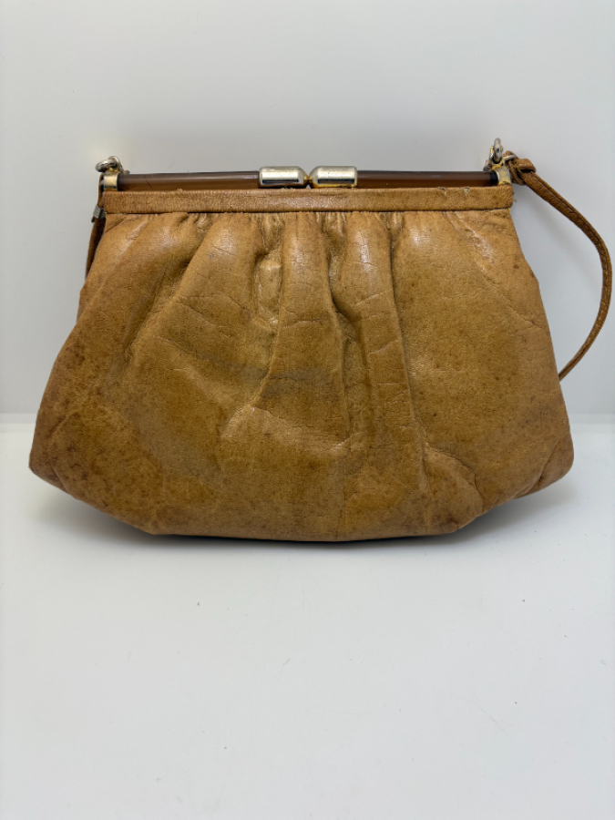 Vintage Gerçek Deri Çanta