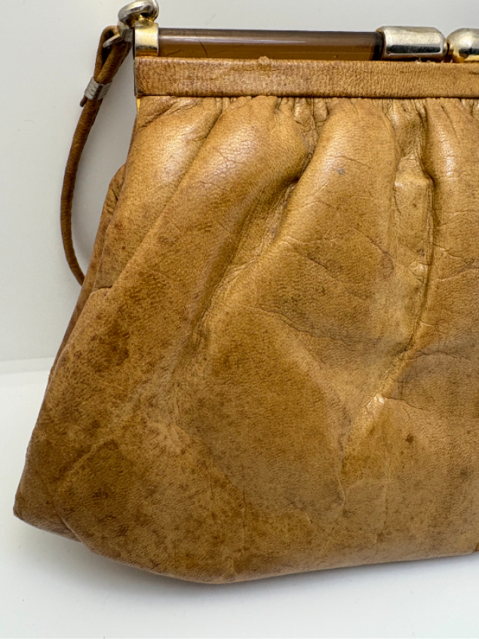 Vintage Gerçek Deri Çanta