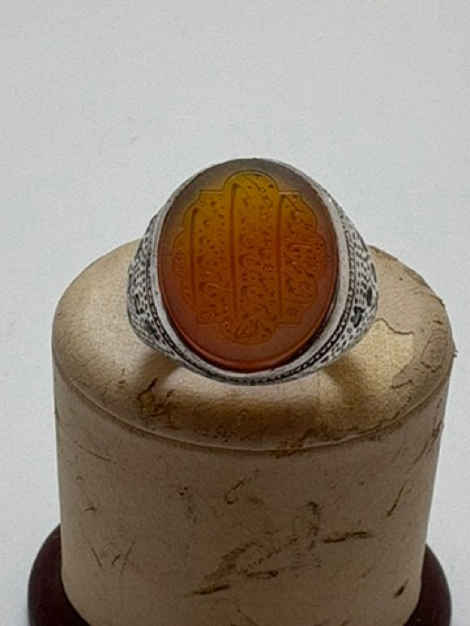 925 Gümüş Kehribar Yüzük