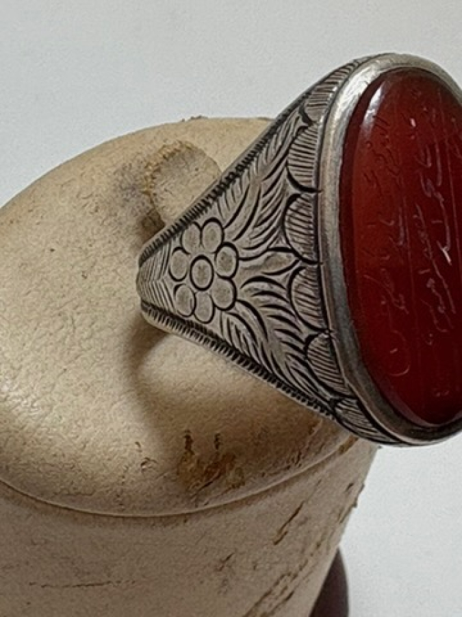 925 Gümüş Kehribar Yüzük