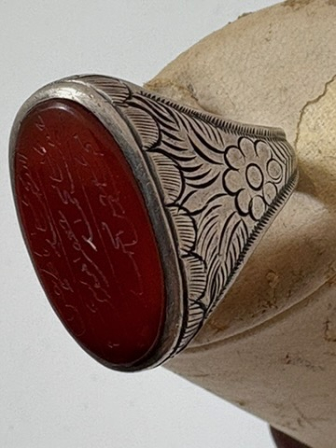 925 Gümüş Kehribar Yüzük