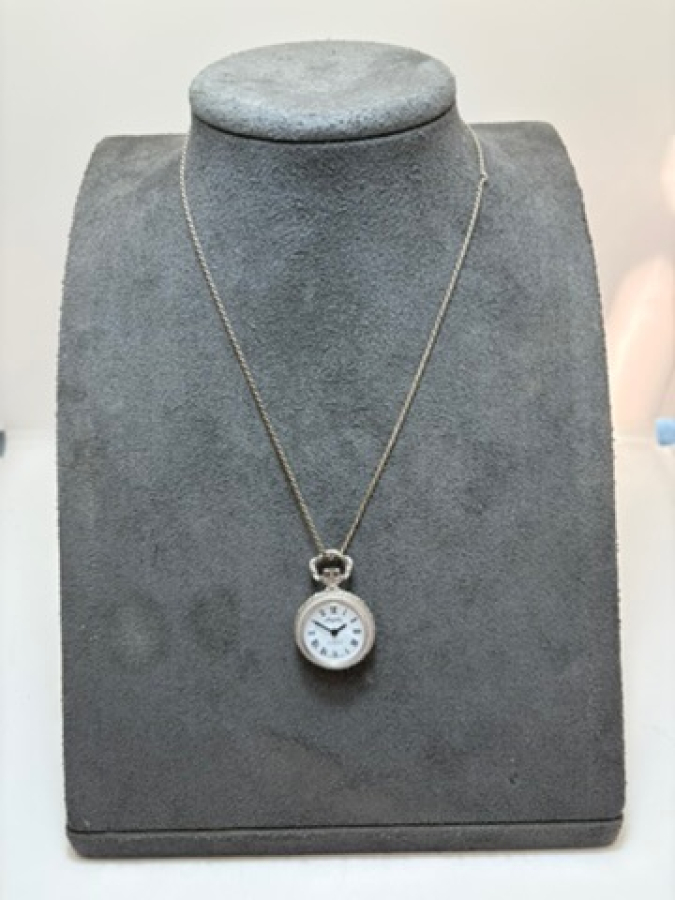 925 Gümüş Kolye Saat