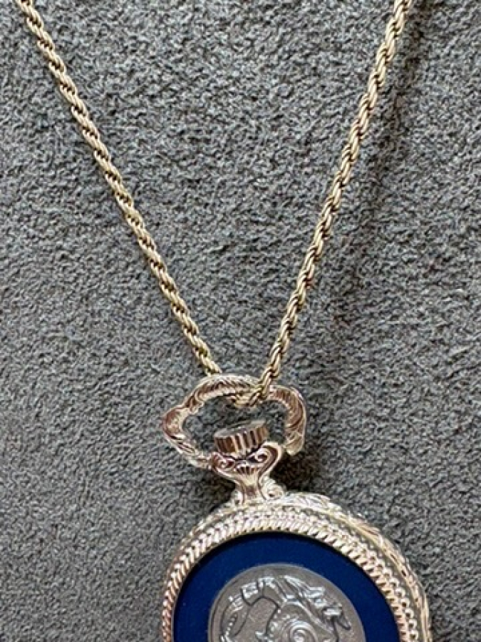 925 Gümüş Kolye Saat