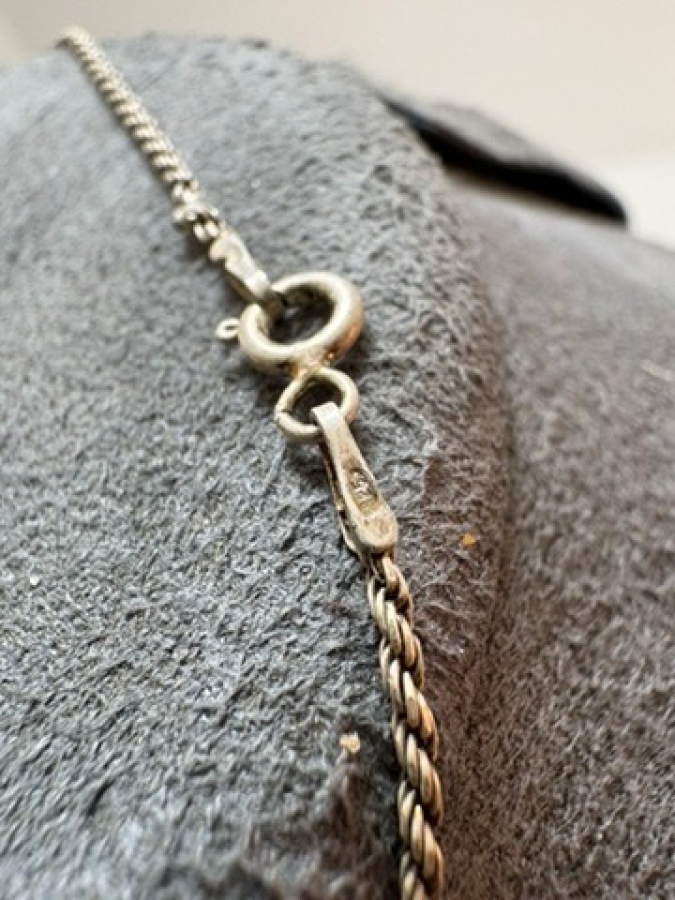 925 Gümüş Kolye Saat