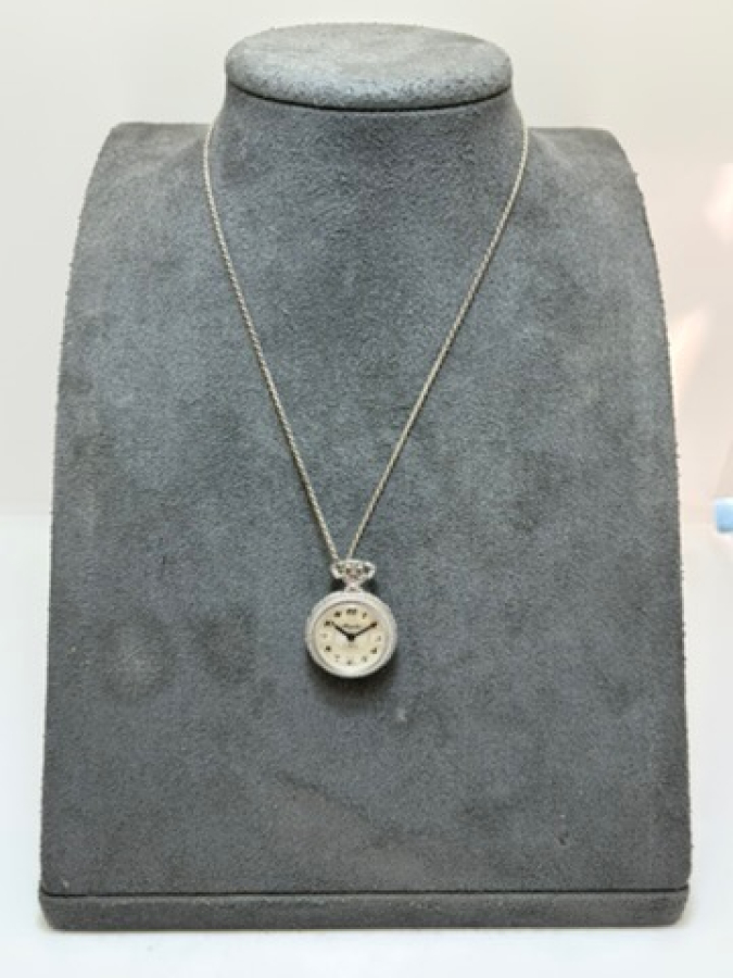 925 Gümüş Kolye Saat
