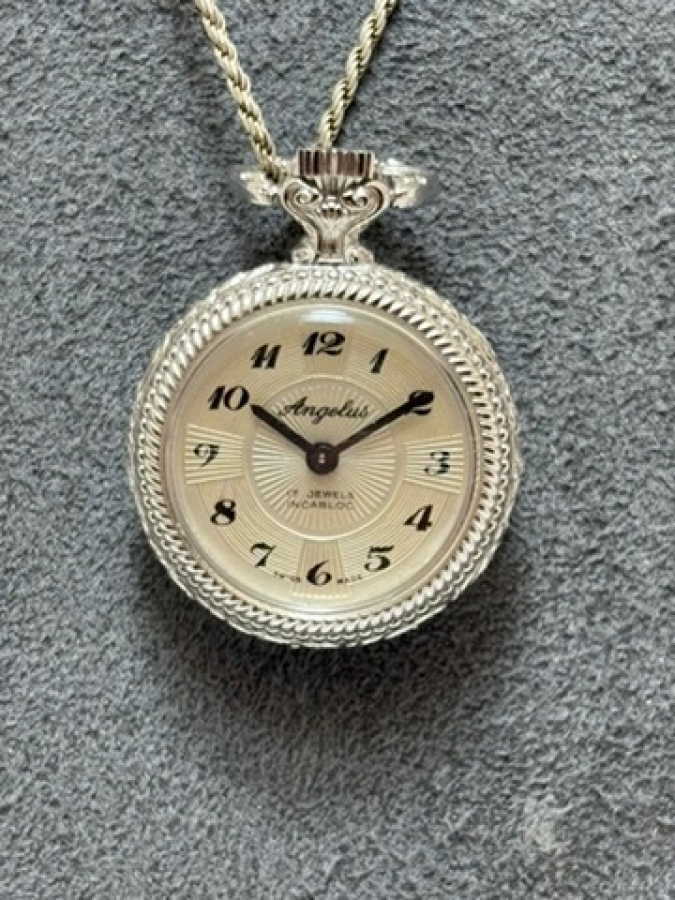 925 Gümüş Kolye Saat