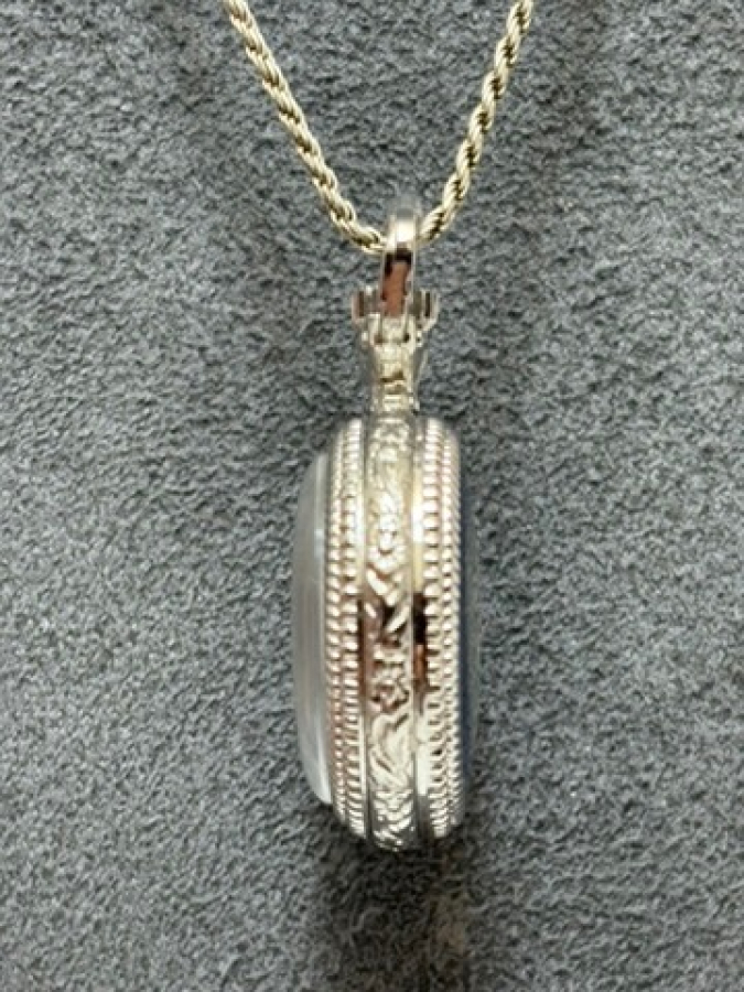 925 Gümüş Kolye Saat