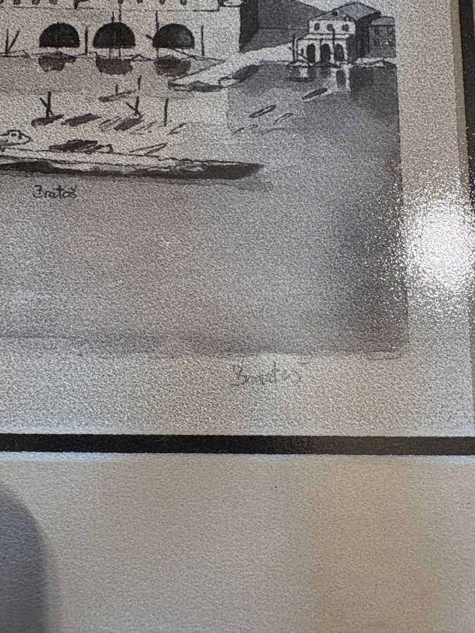 Bratos İmzalı Baskı