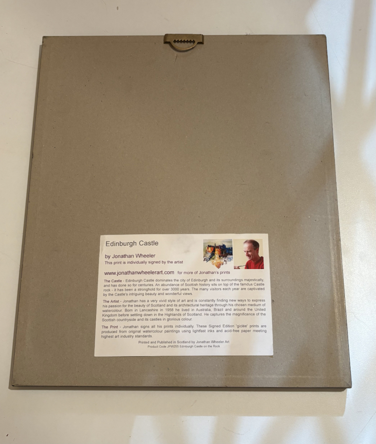 Edinburg Kalesi İmzalı Baskı