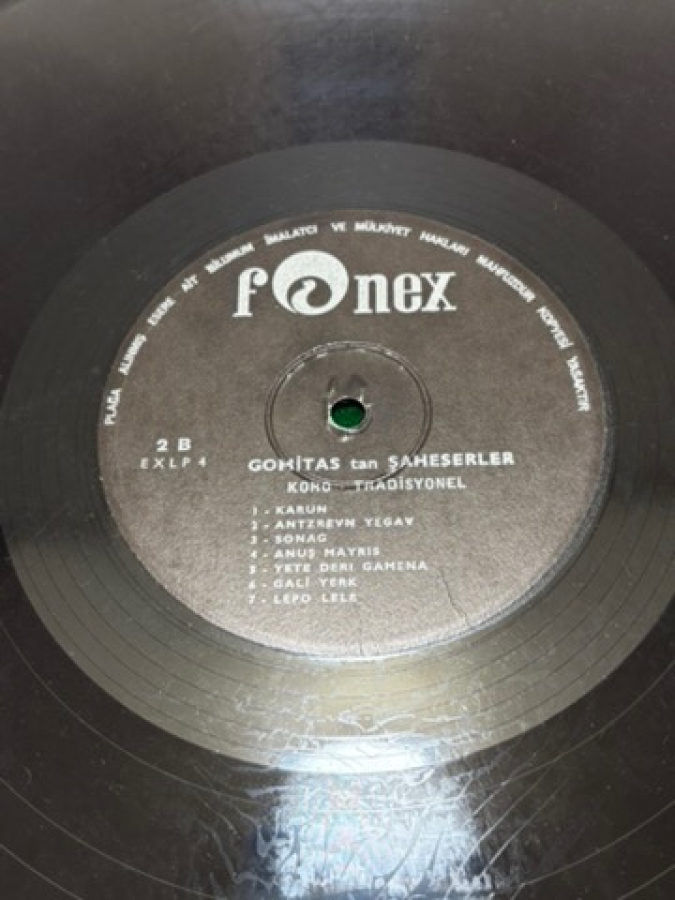 Gomidas tan Şaheserler Lp