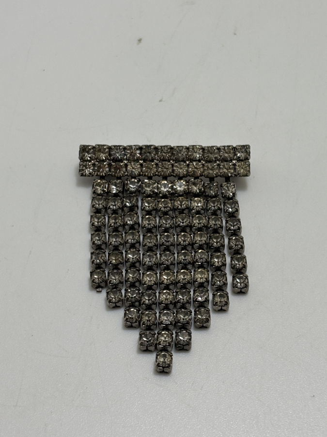 GÜMÜŞ KAPLAMA TAŞLI BROŞ