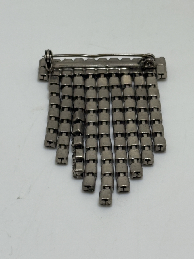 GÜMÜŞ KAPLAMA TAŞLI BROŞ