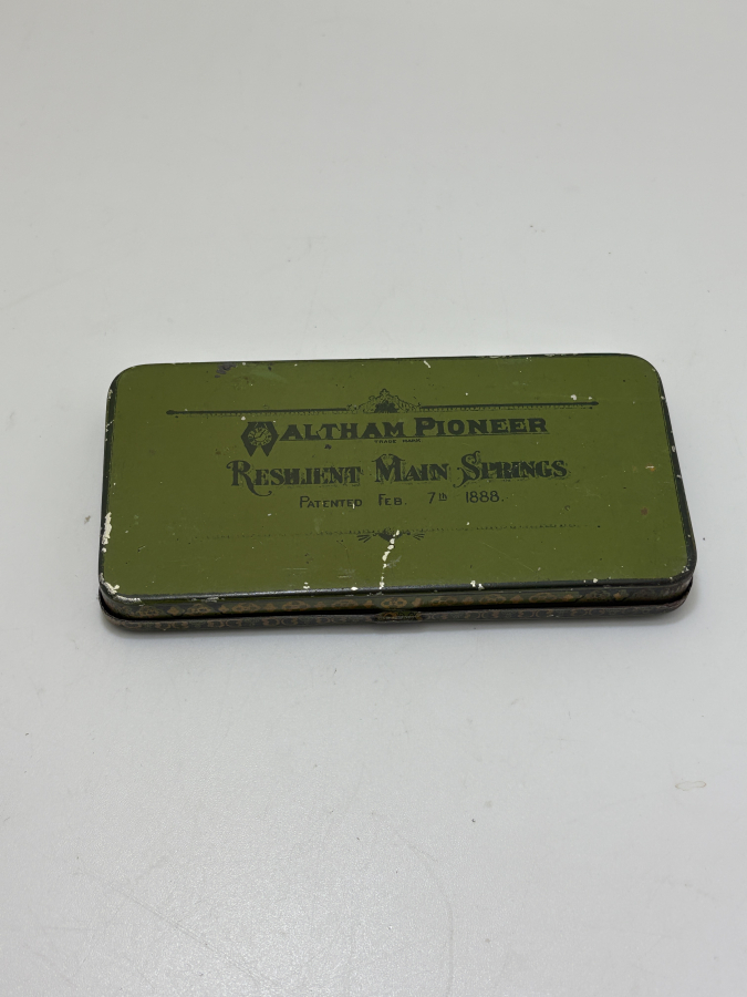  WALTHAM PIONEER “RESILIENT MAIN SPRINGS” TENEKE SAAT YEDEK PARÇA KUTUSU