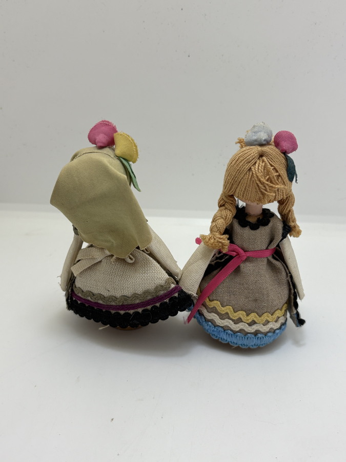  EL YAPIMI KUMAŞ FOLKLORİK BEBEK ÇİFTİ