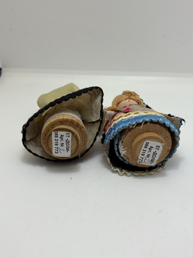  EL YAPIMI KUMAŞ FOLKLORİK BEBEK ÇİFTİ