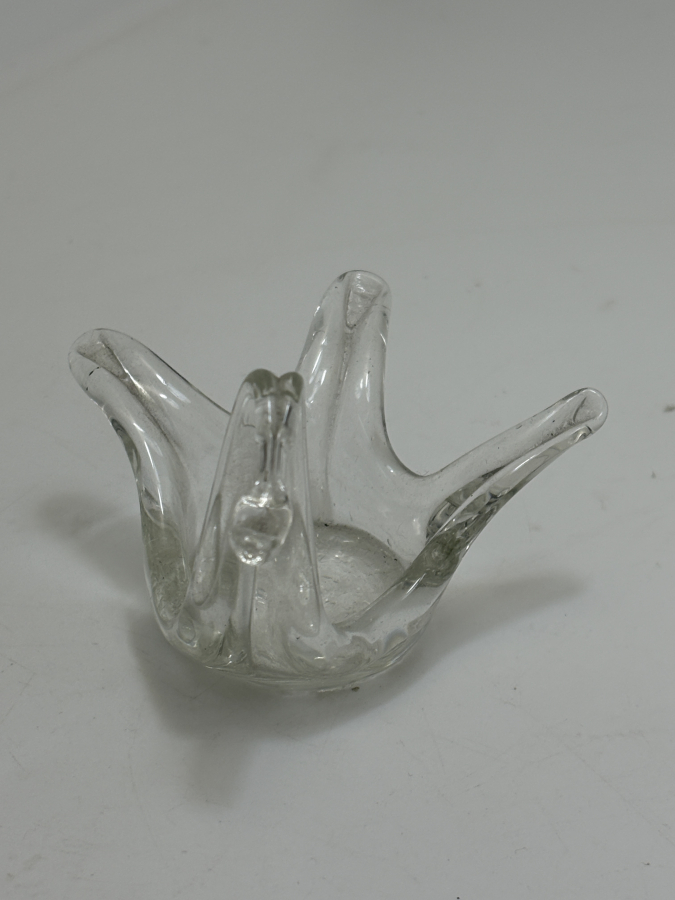 VİNTAGE EL ÜFLEMESİ CAM KASE