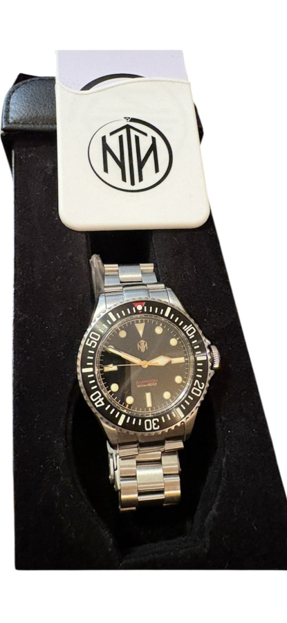 NTH Amphion Otomatik Dalgıç Saati – 300 m / Çelik Kasa & Bilezik (SIFIR, Kutulu ve Evraklı)