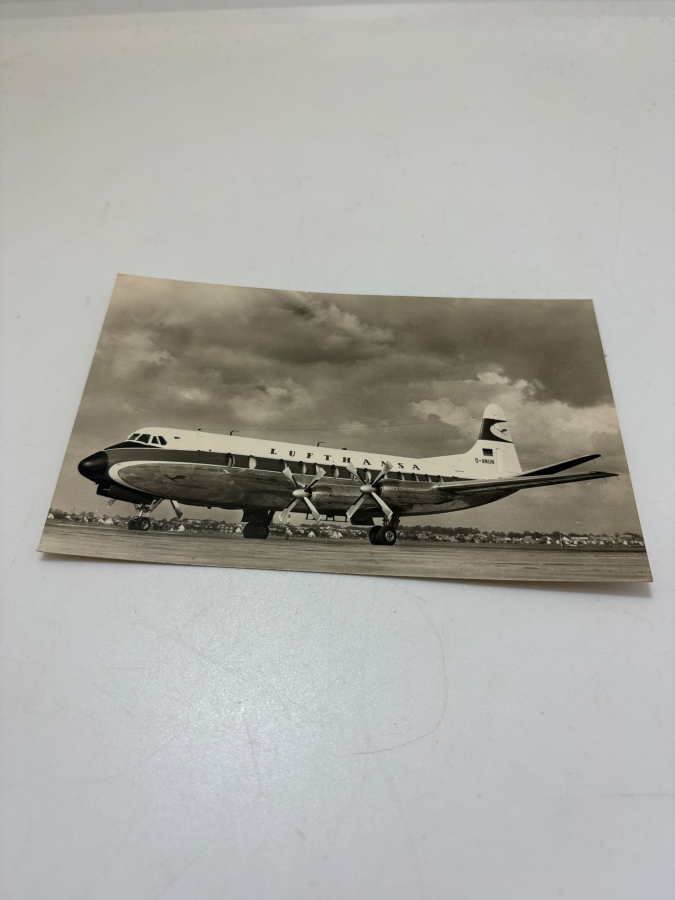 LUFTHANSA “VISCOUNT 814” – ORİJİNAL HAVACILIK KARTPOSTALI