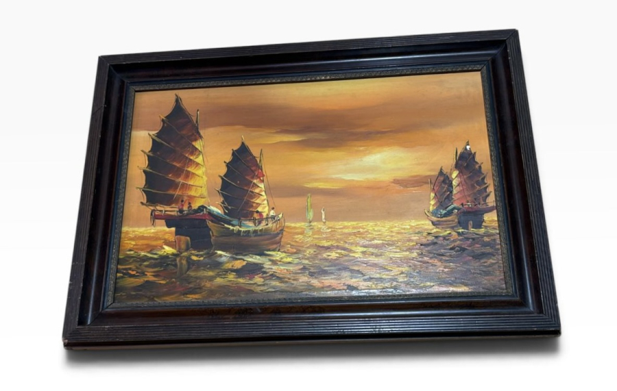 YELKENLİ TEKNELER – DENİZ PEYZAJI