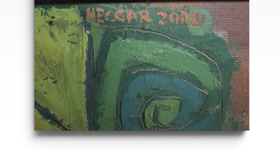 ZUHAL NECCAR ( ZUZU )  Soyut Resim Yeşil